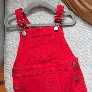 Hanna Andersson Vibrant Red Overalls